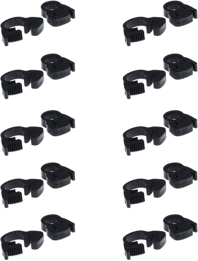 ALEGI Double Gripping Nylon Hose Clamps, Snap Grip Nylon Plastic Hose Clamps (9.0-9.9mm (3/8inch), 20pack) - Image 1